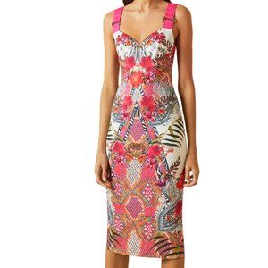 NWT Ted Baker Ivory KLOEEY Samba Strappy Bodycon Dress Size 1